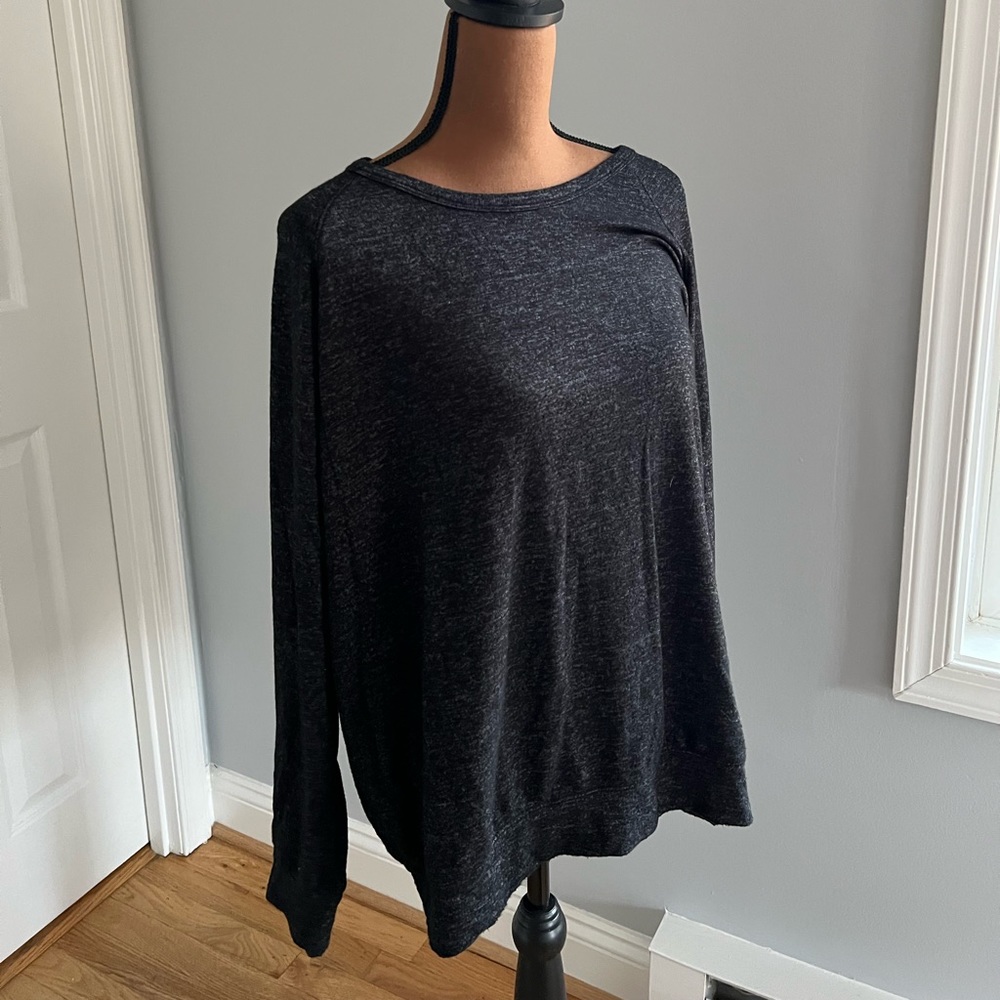 Slouchy Black/Grey Long Sleeve Buffalo david Biton Women’s Shirt size Large